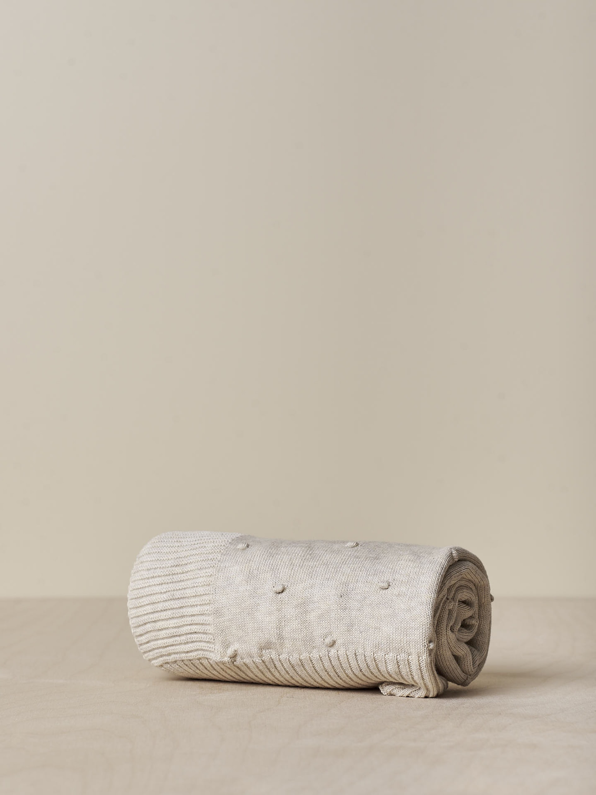 Knitted cotton blanket