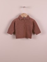 Knitted polo sweater Knitted polo sweater