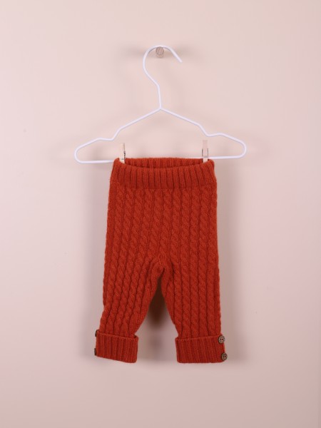 Cable knit trousers