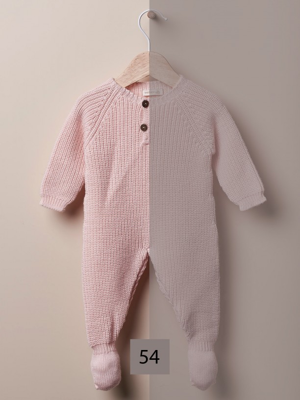 Knitted babygrow