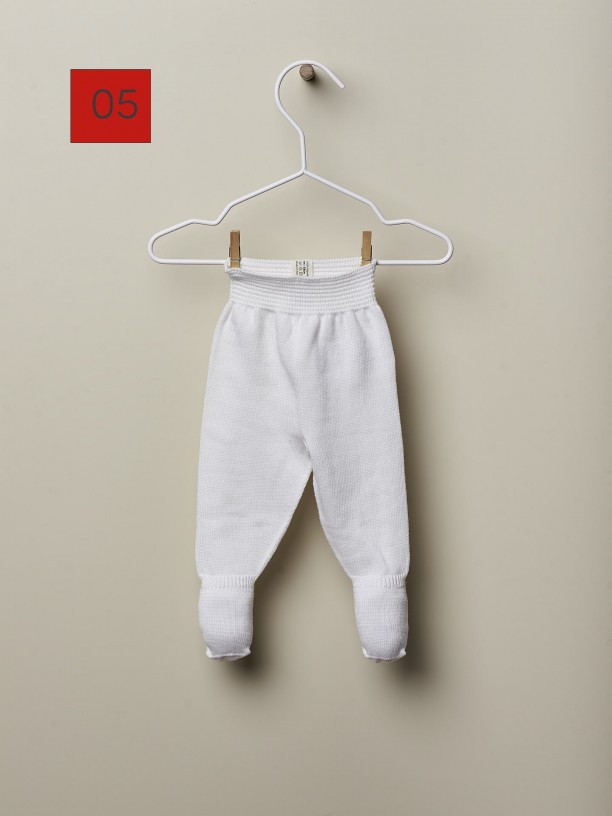 Cotton trousers with feet Cotton trousers with feet