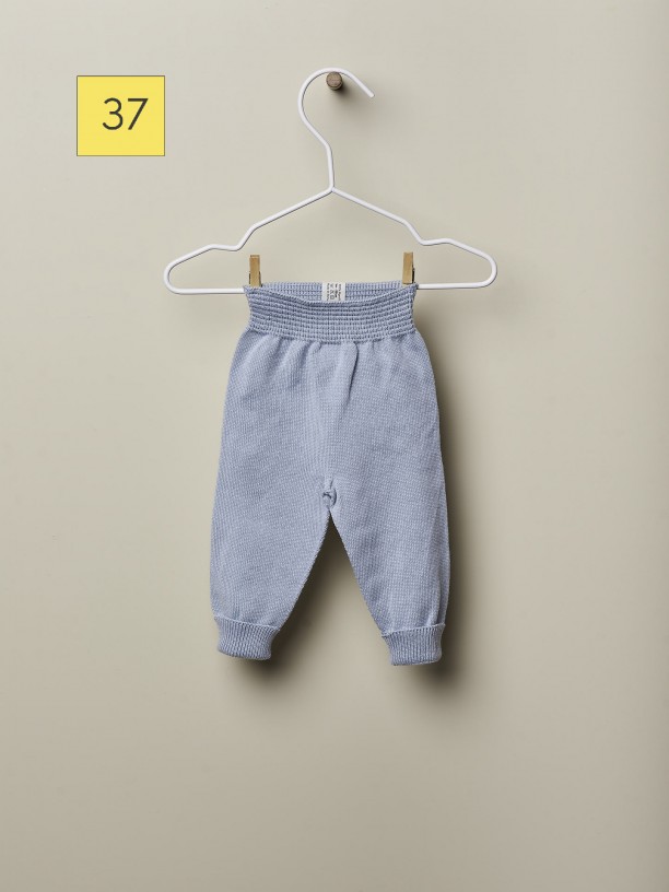 Calças tricotadas algodão Calças tricotadas algodão