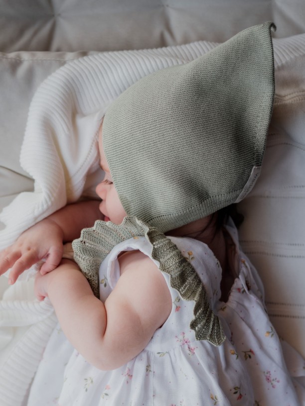 Organic cotton bonnet