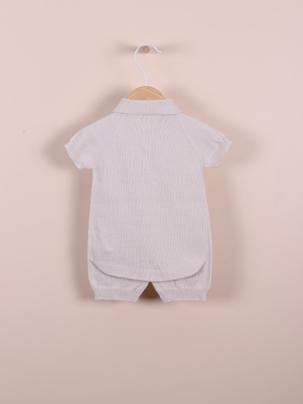 Knitted cotton shortie