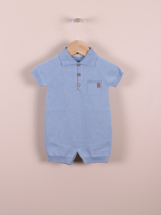 Knitted cotton shortie Knitted cotton shortie