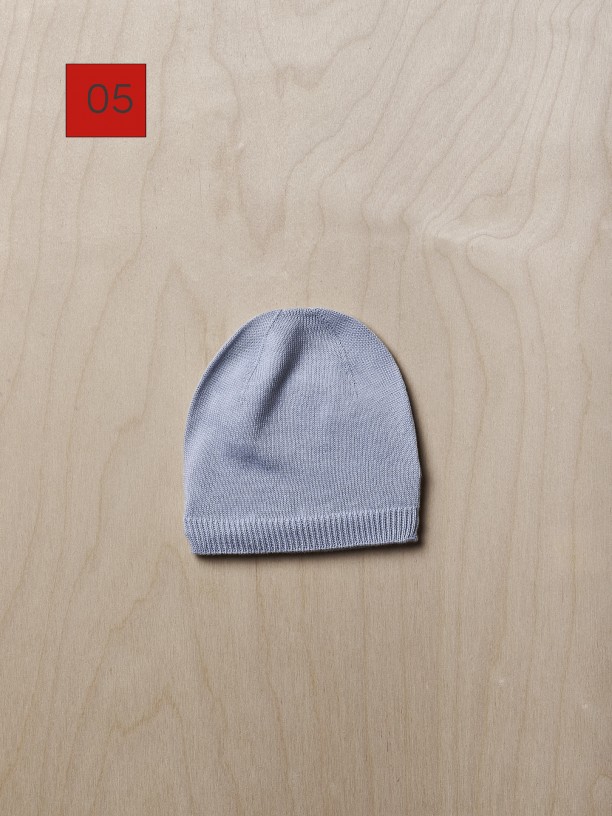 Knitted cotton beanie