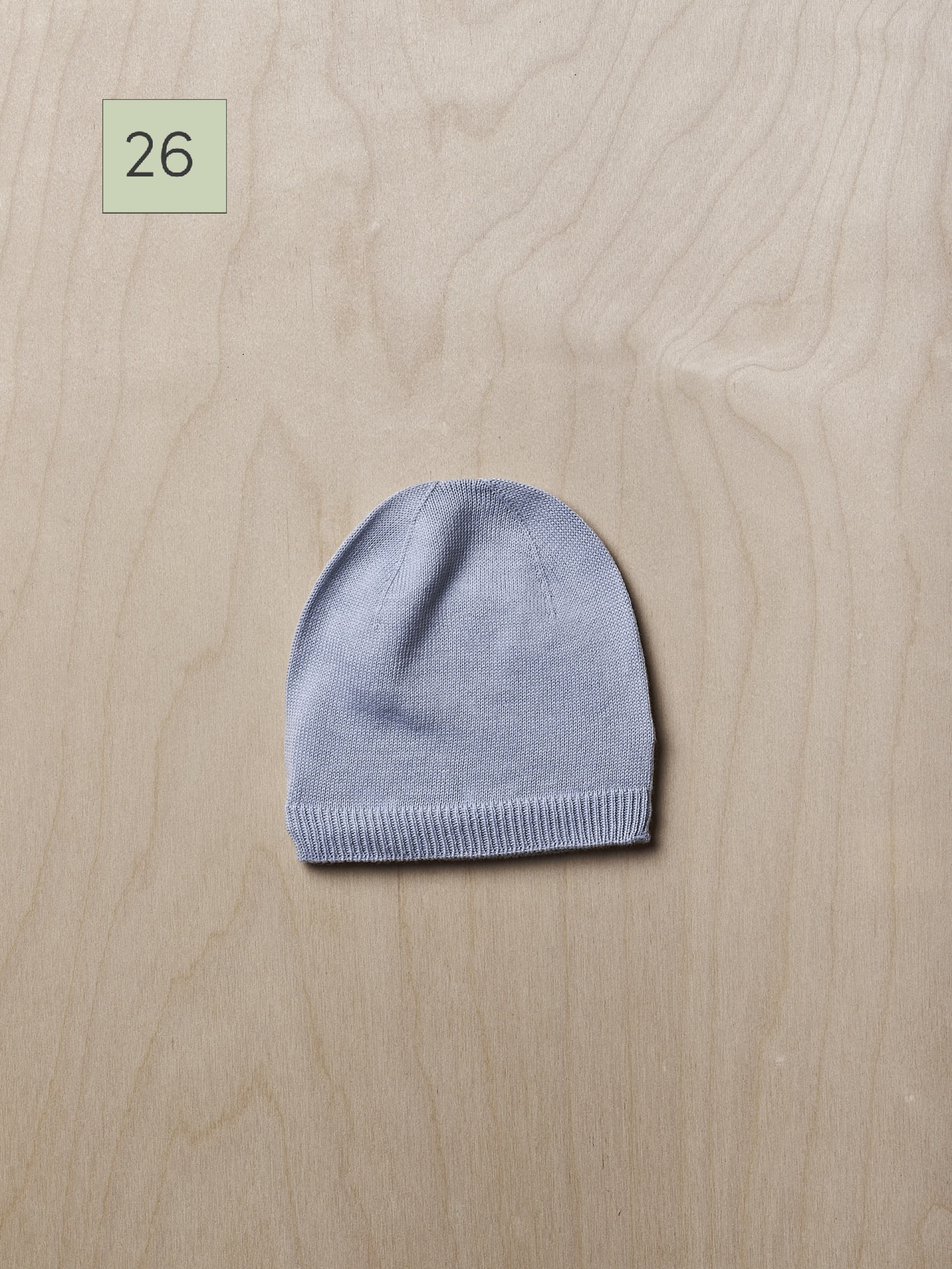 Knitted cotton beanie