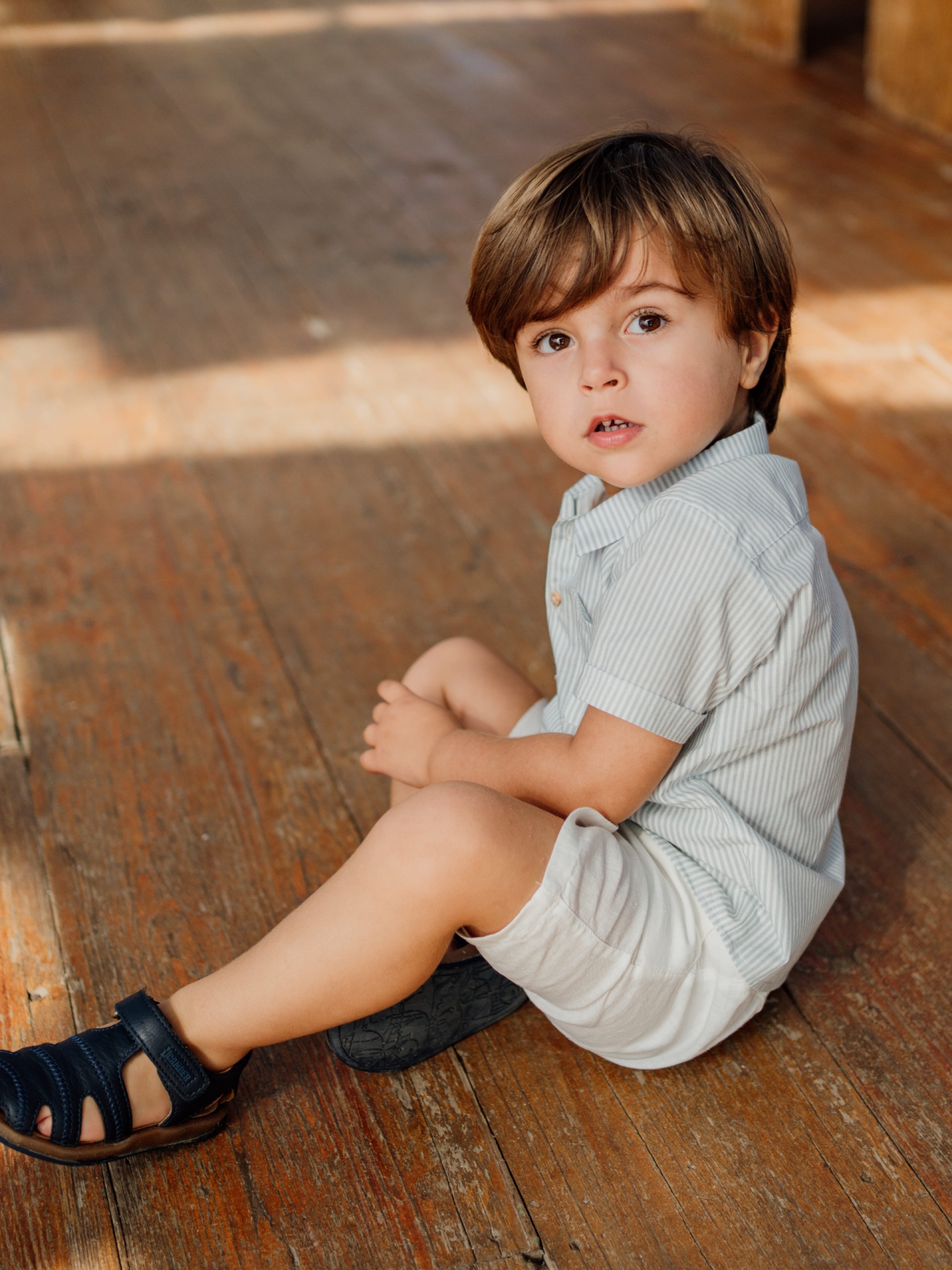 Camisa estampada riscas