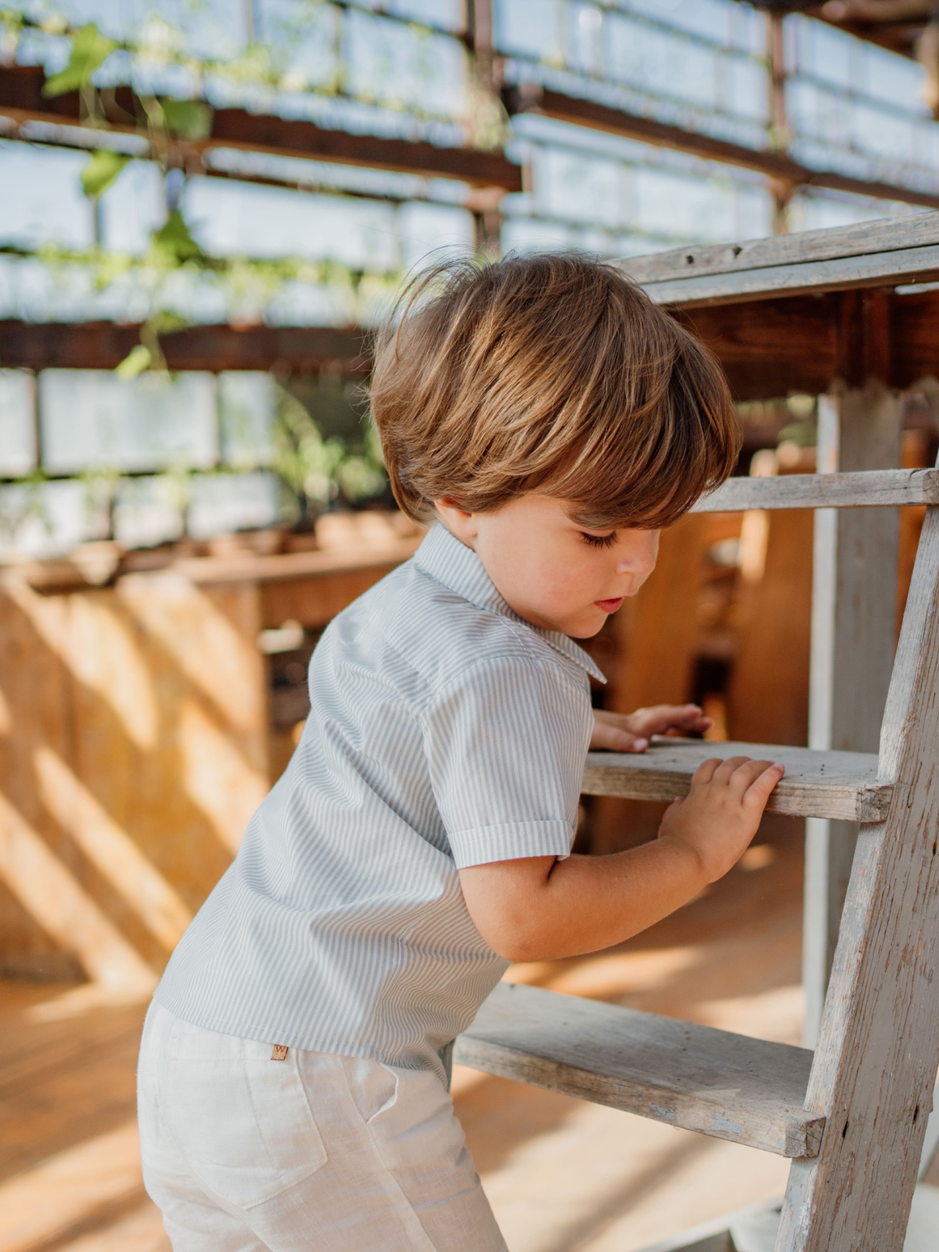 Camisa estampada riscas
