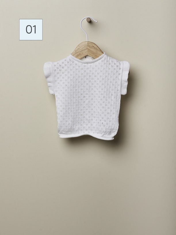 Short-sleeved sweater