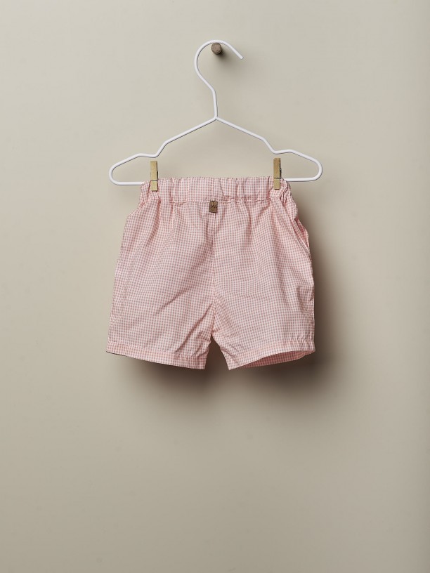 Orange Vichy shorts