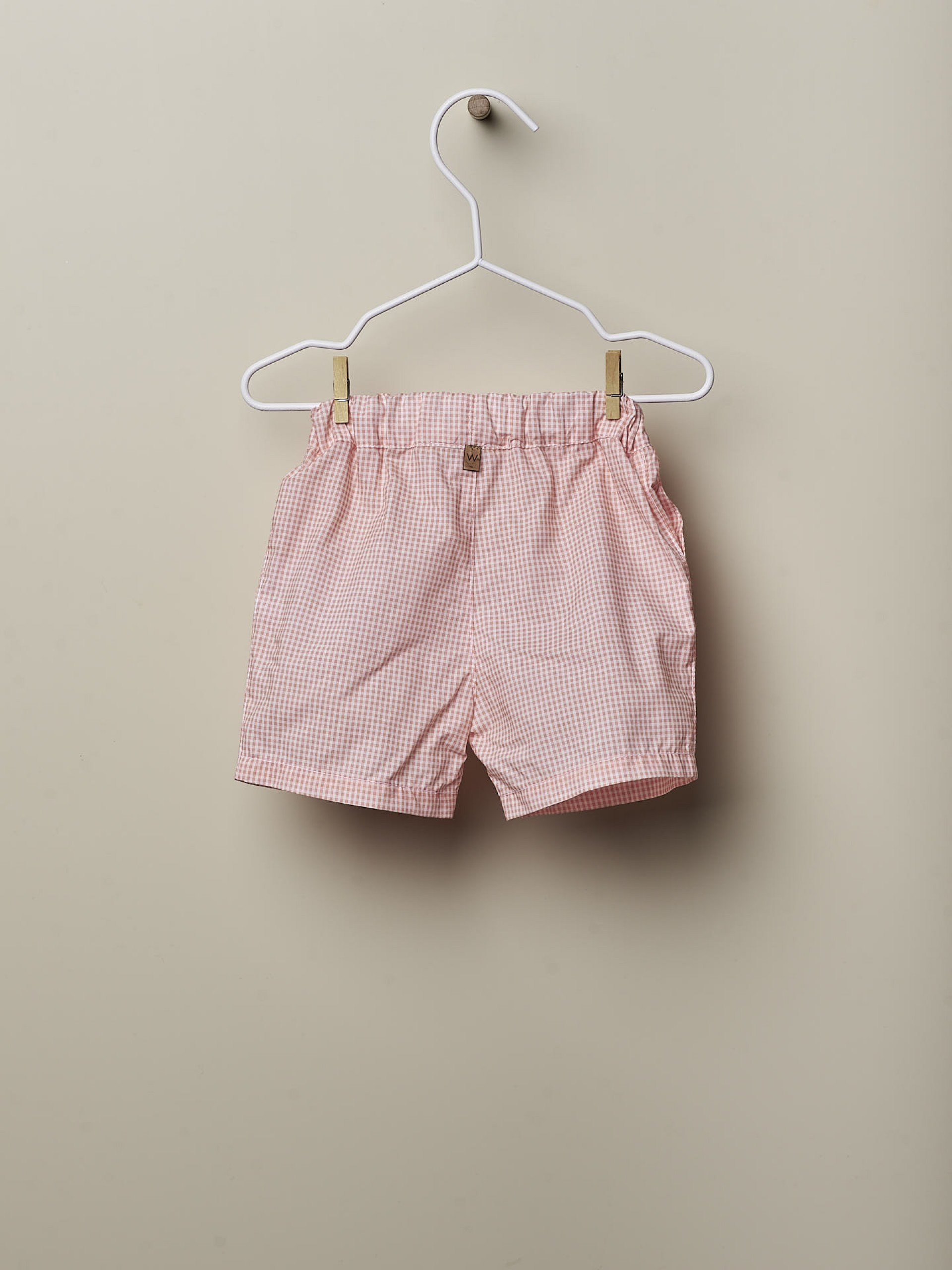 Orange Vichy shorts