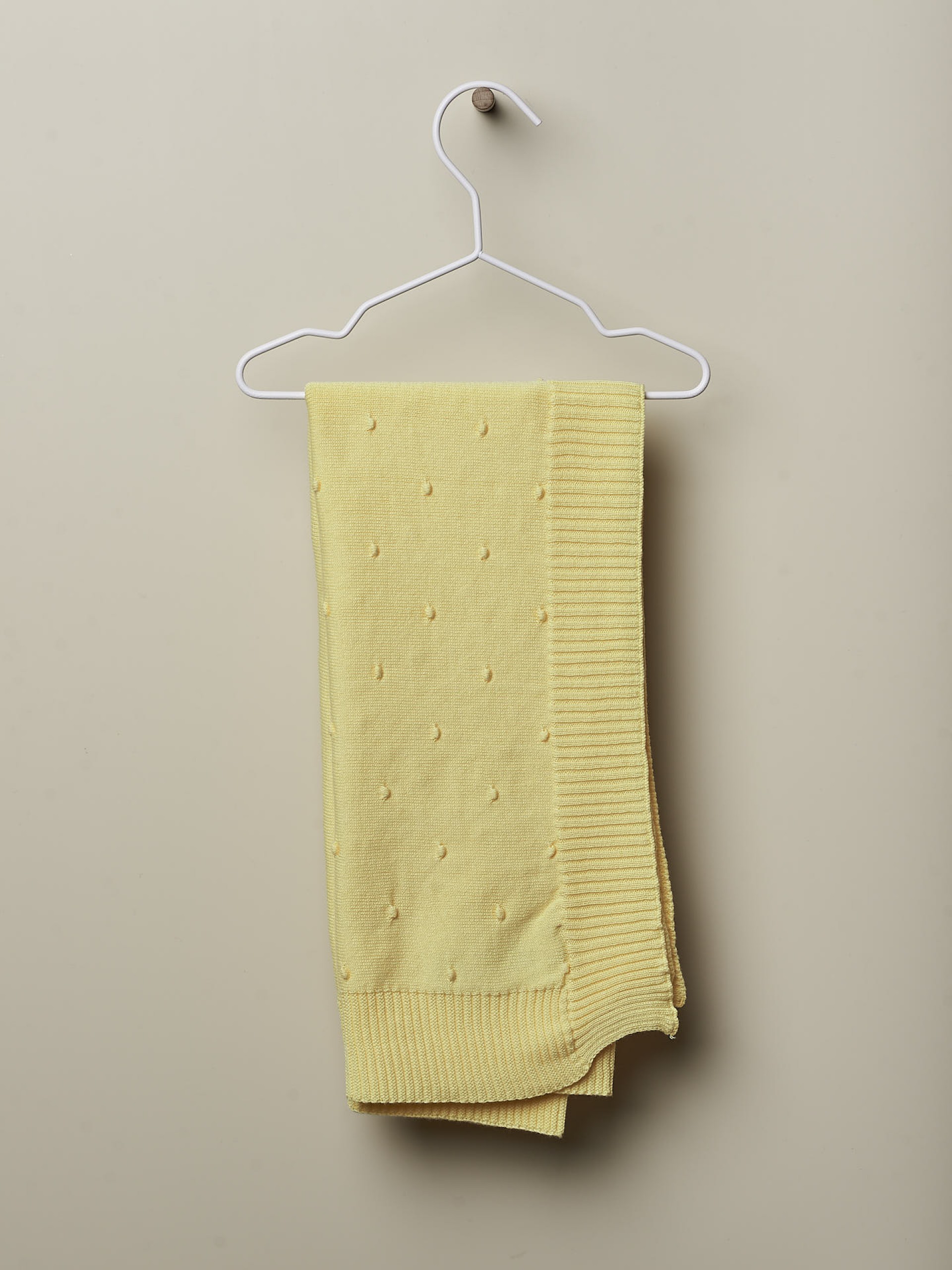 Knitted cotton blanket