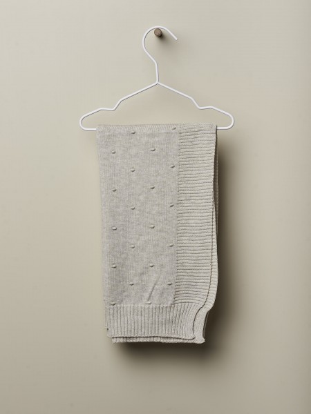 Knitted cotton blanket