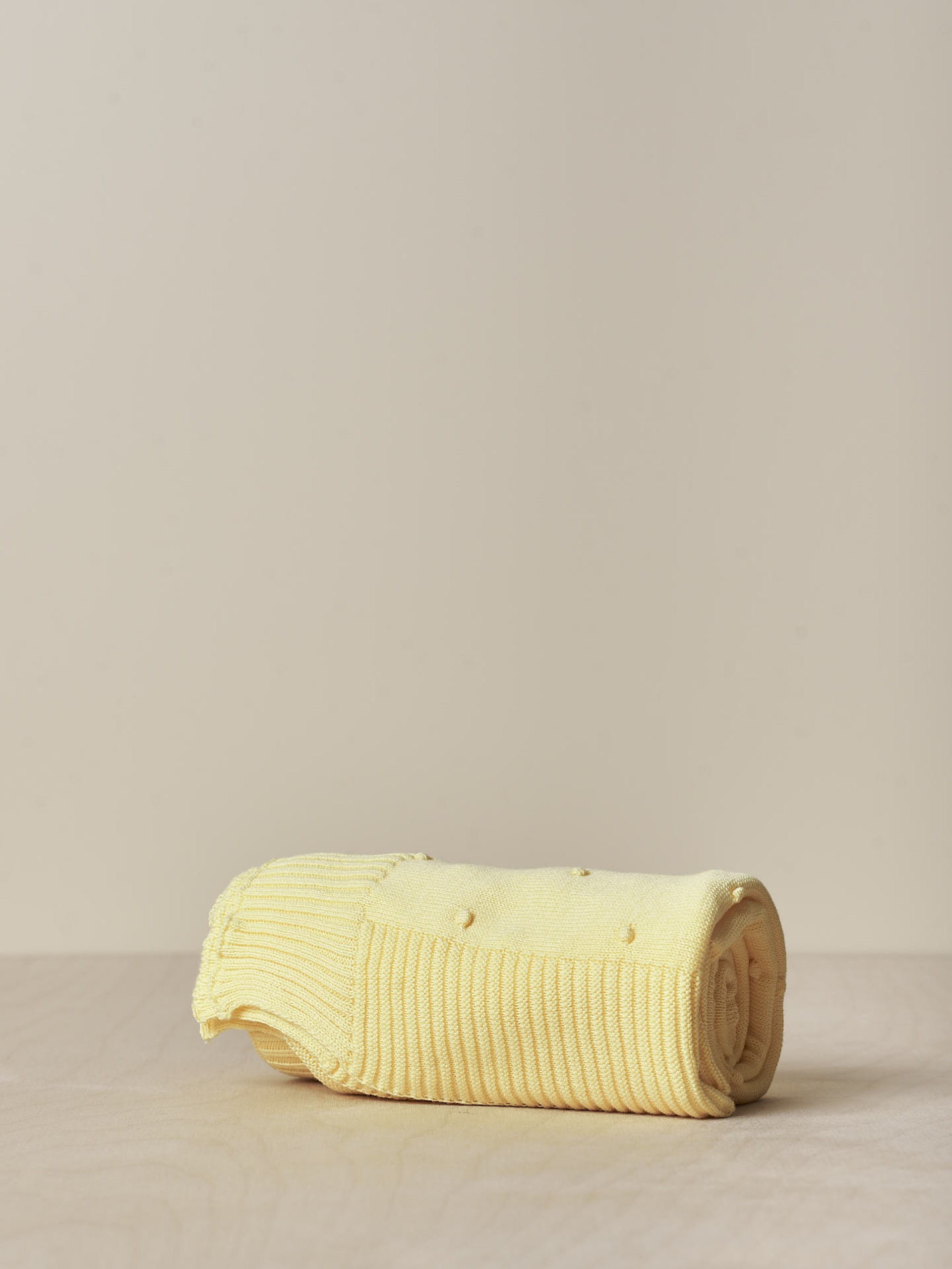 Knitted cotton blanket