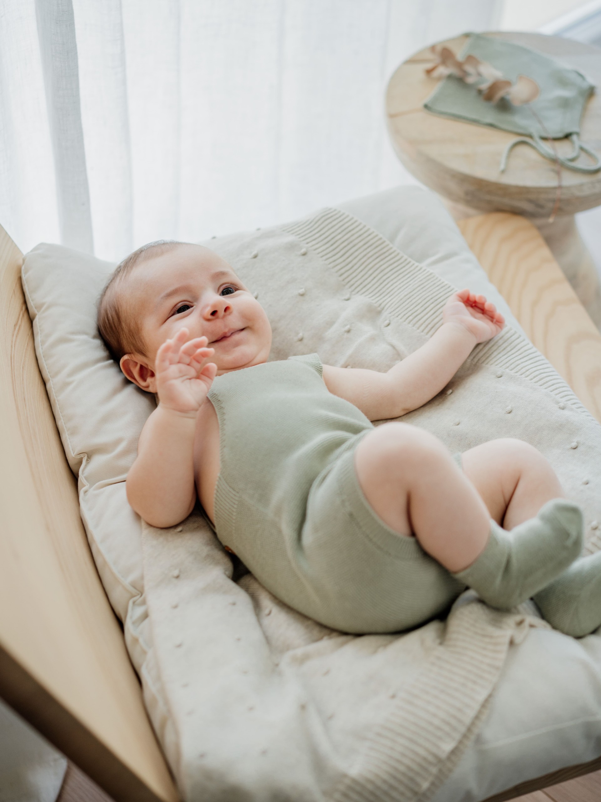 Knitted cotton blanket