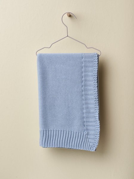 Knitted cotton blanket