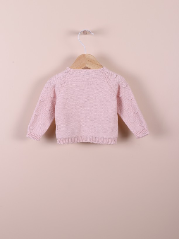 Knitted cotton cardigan