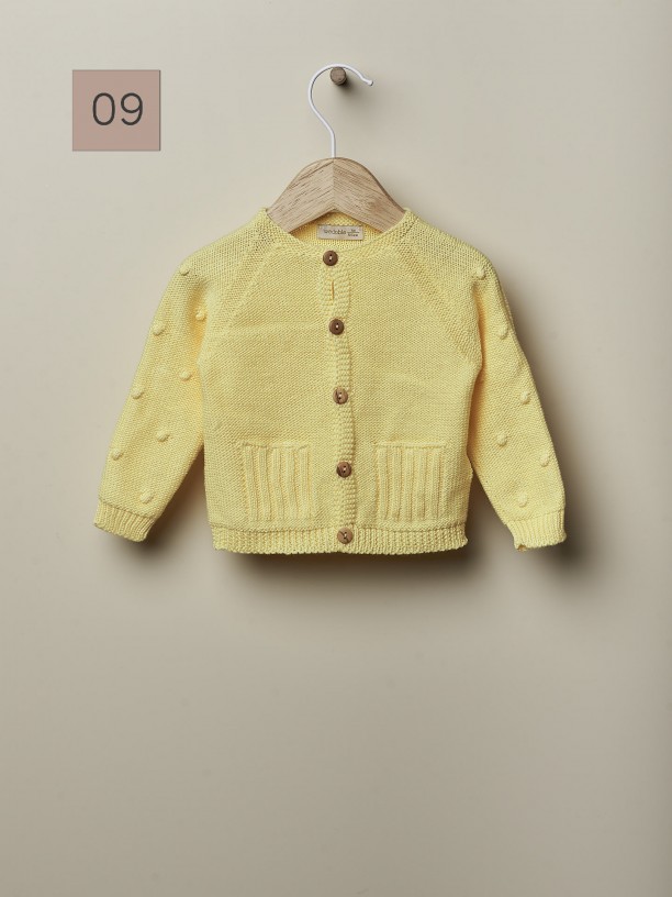 Knitted cotton cardigan Knitted cotton cardigan