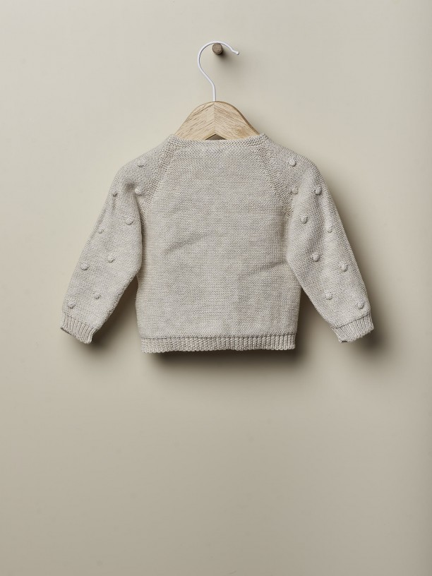 Knitted cotton cardigan