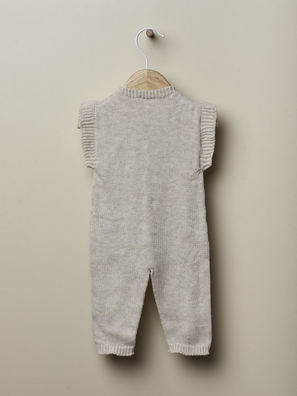 Knitted cotton jumpsuit