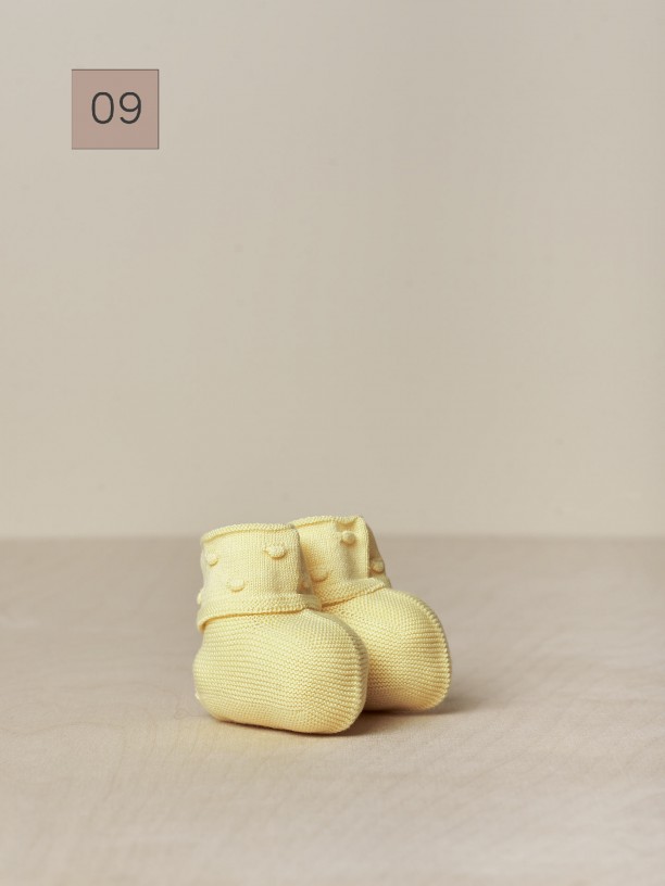 Knitted cotton booties Knitted cotton booties