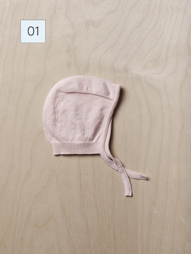 Knitted cotton bonnet Knitted cotton bonnet