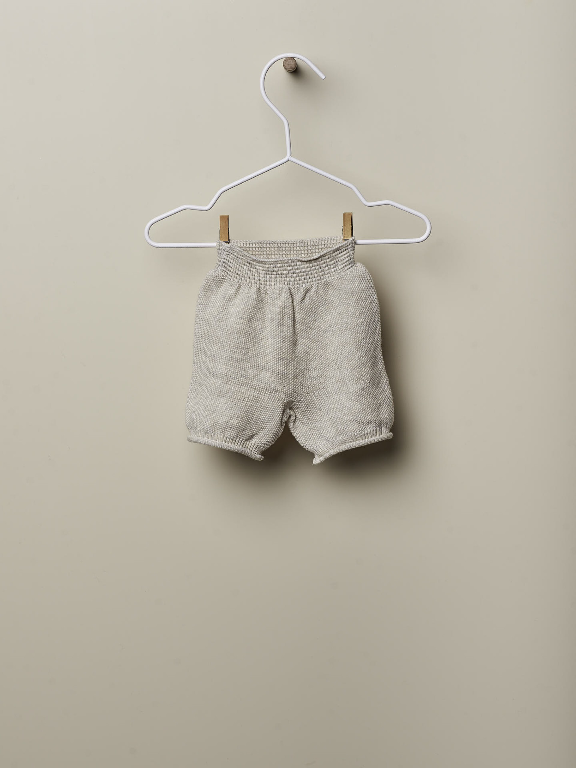 Knitted cotton shorts