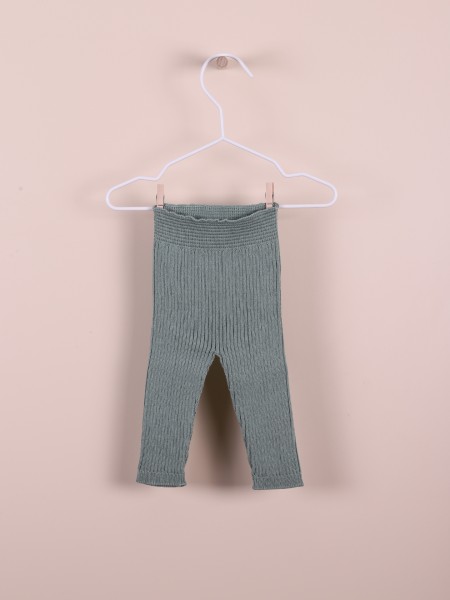 Knitted cotton trousers