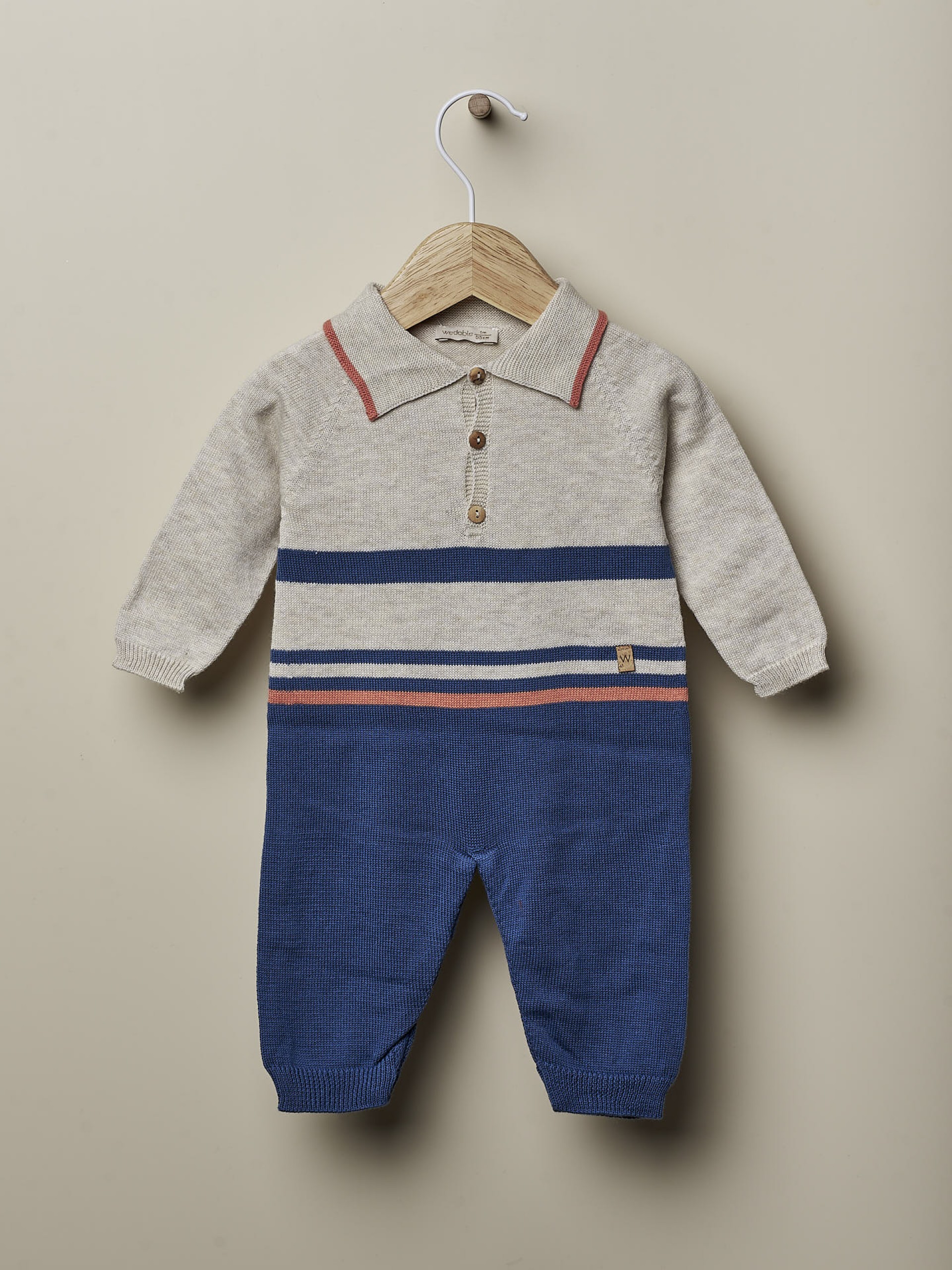 Knitted cotton jumpsuit