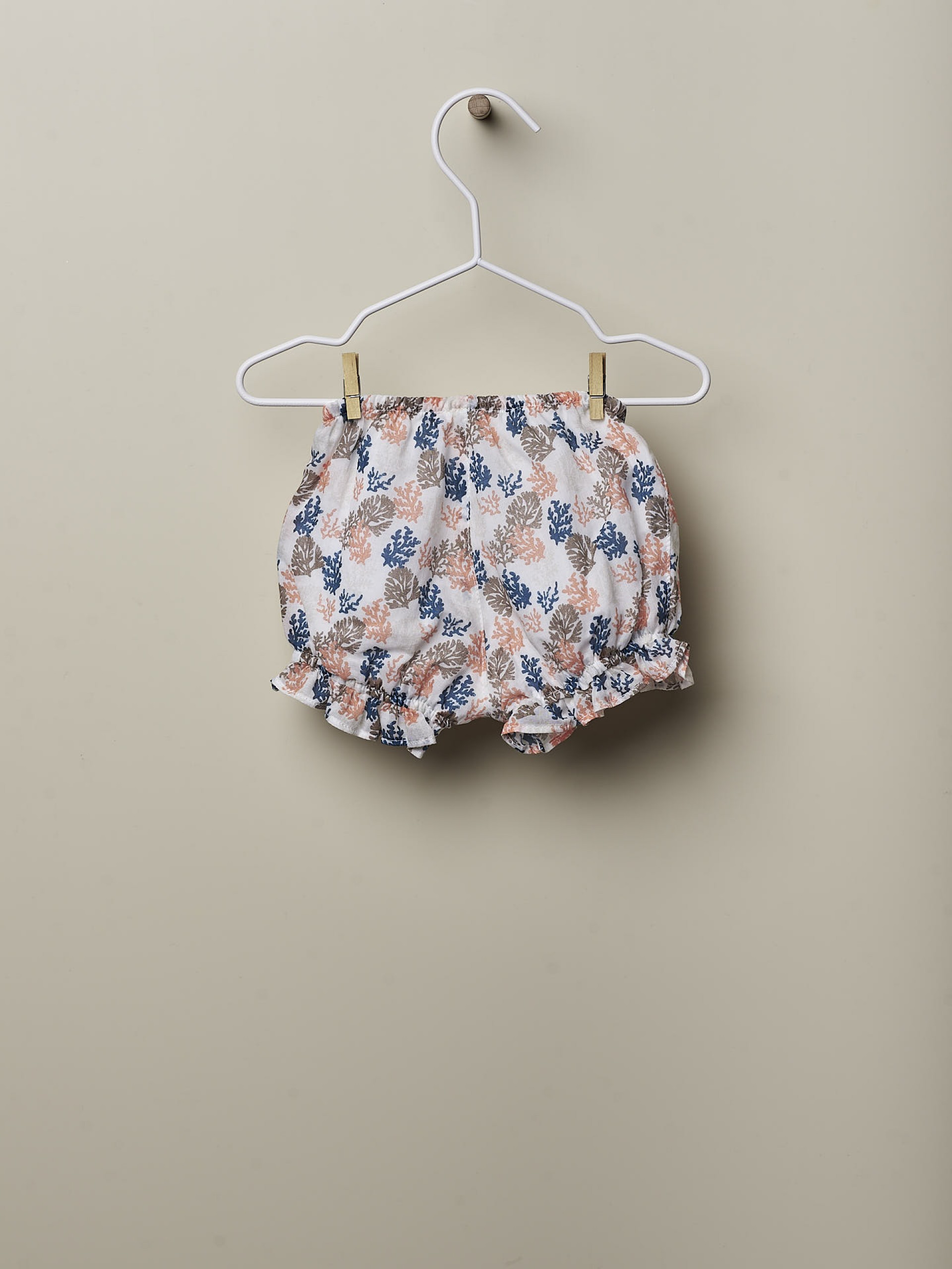 Colourful coral shorts