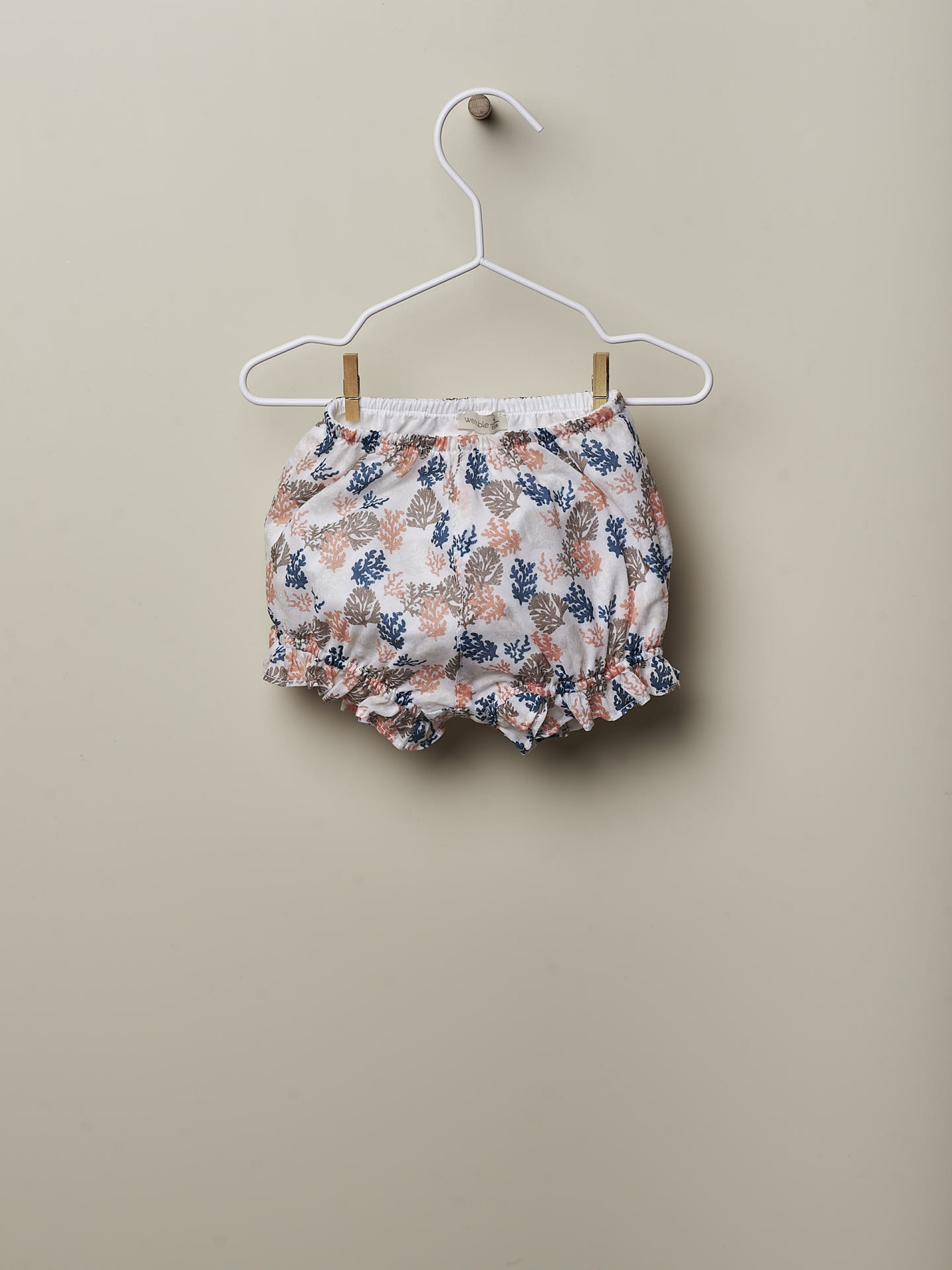 Colourful coral shorts