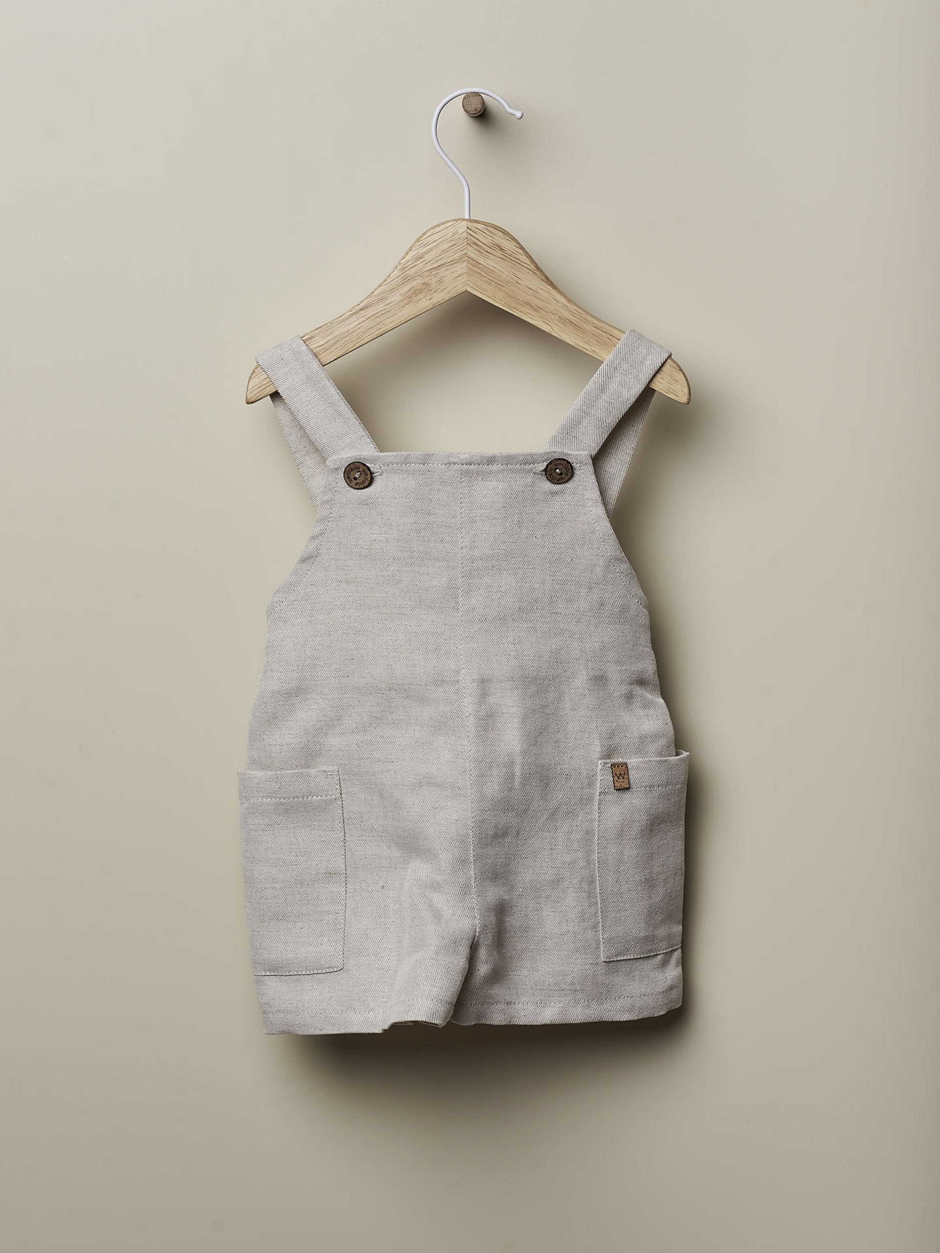 Linen dungarees