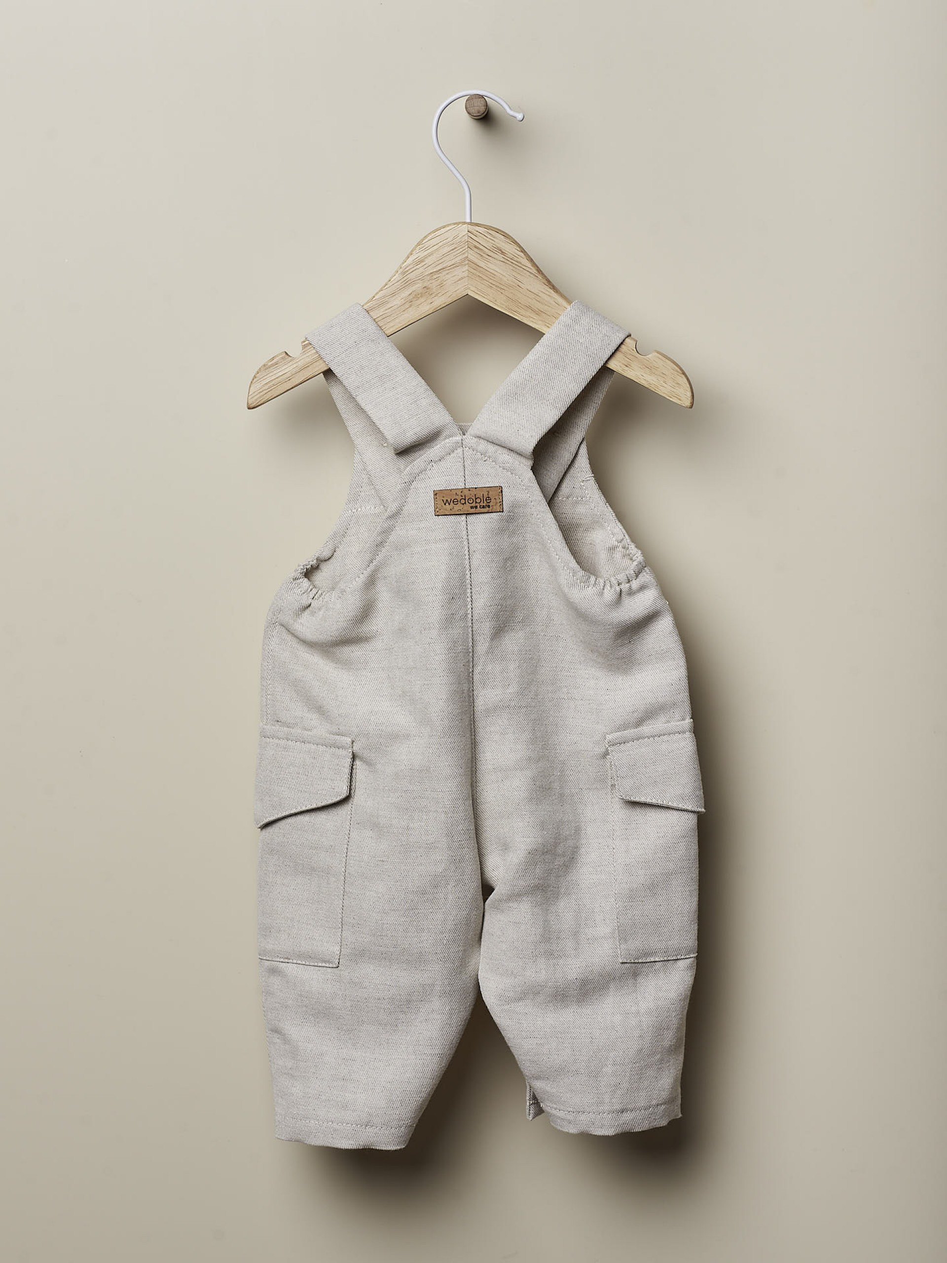 Linen dungarees