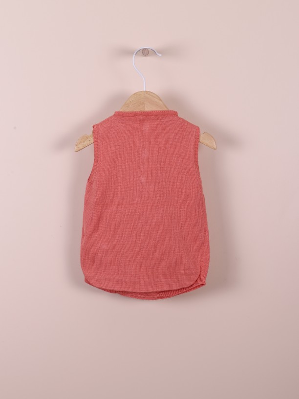 Knitted cotton shortie Knitted cotton shortie