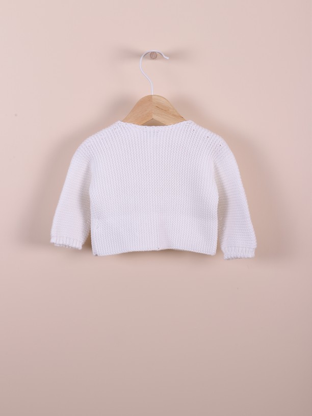 Knitted cotton cardigan