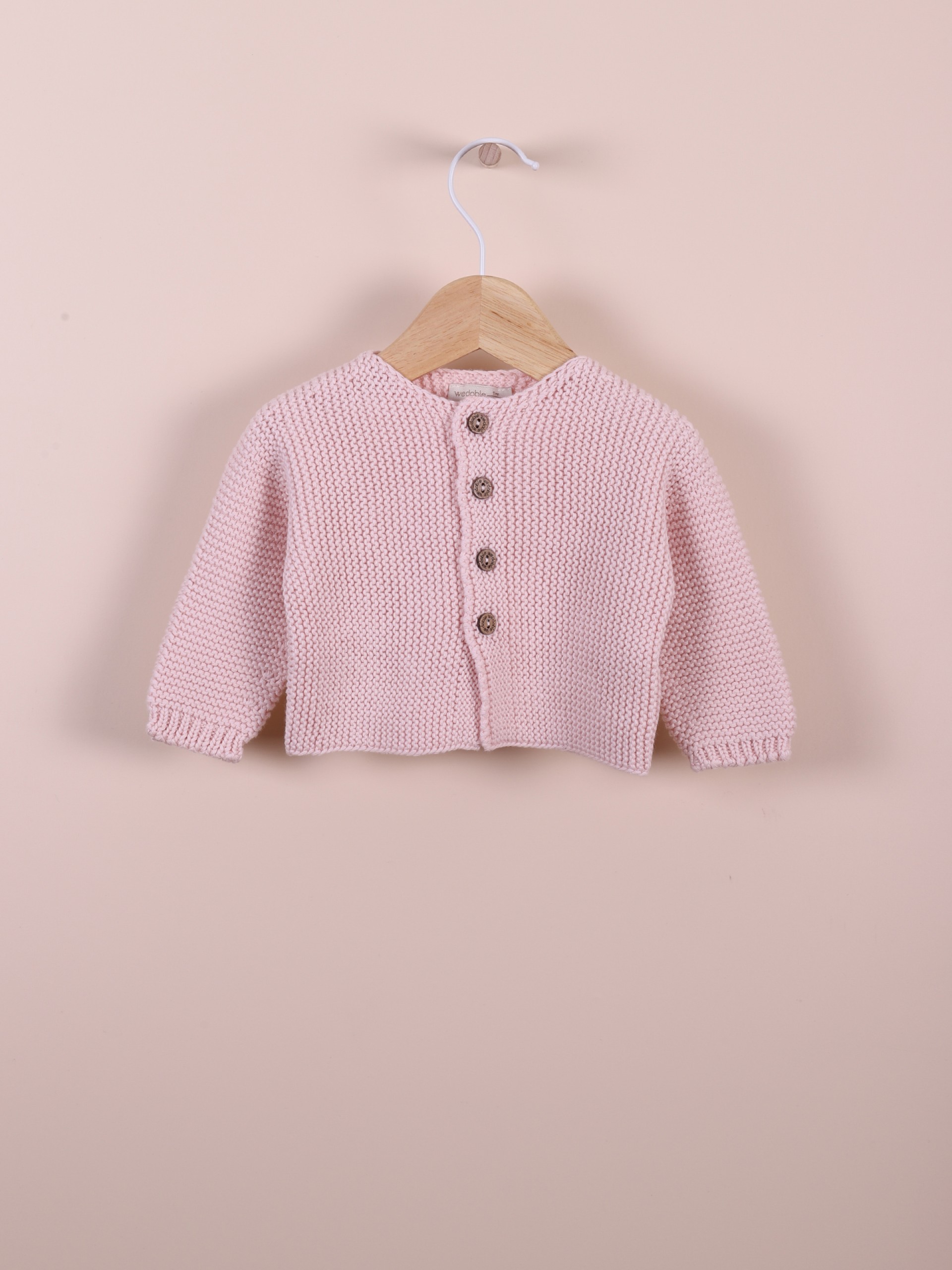 Knitted cotton cardigan