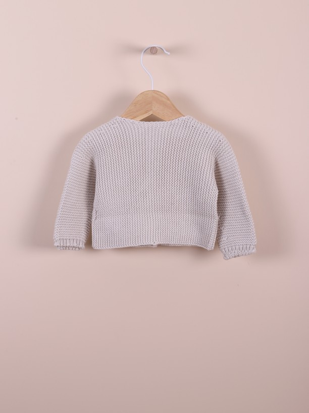 Knitted cotton cardigan