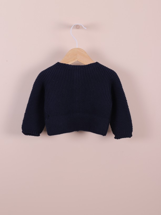 Knitted cotton cardigan