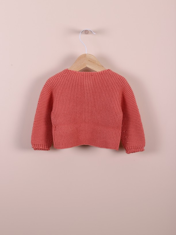 Knitted cotton cardigan Knitted cotton cardigan