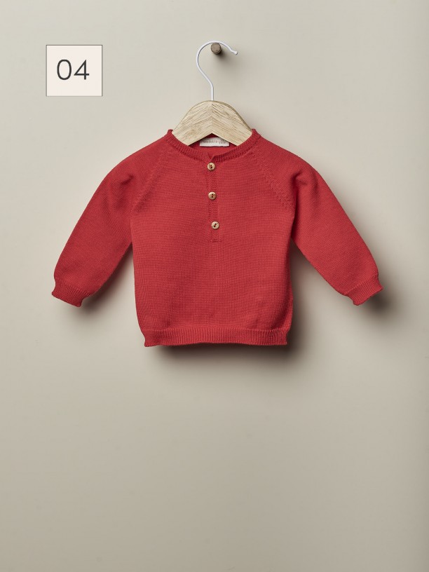 Knitted cotton sweater Knitted cotton sweater