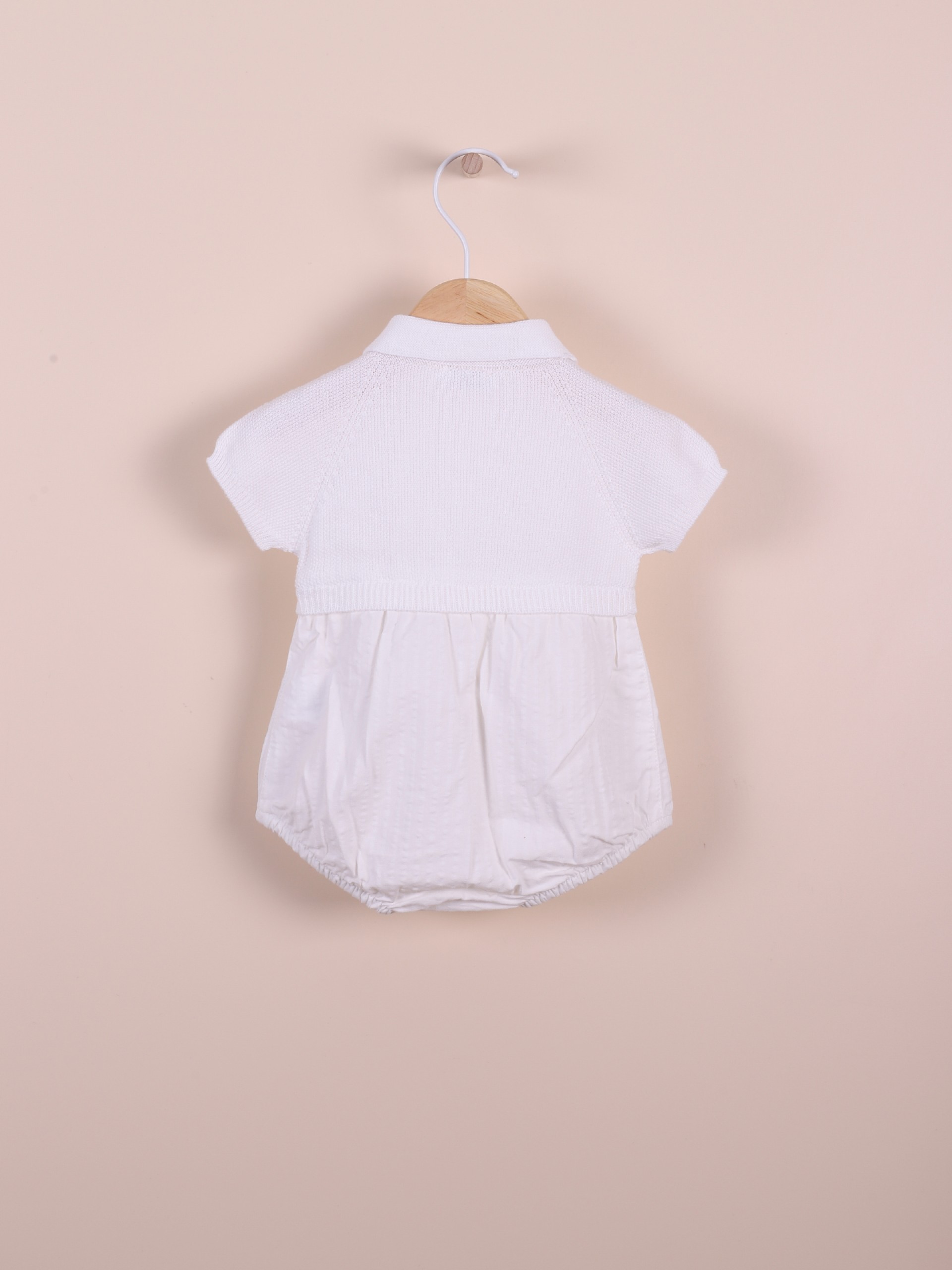 Knitted polo shortie