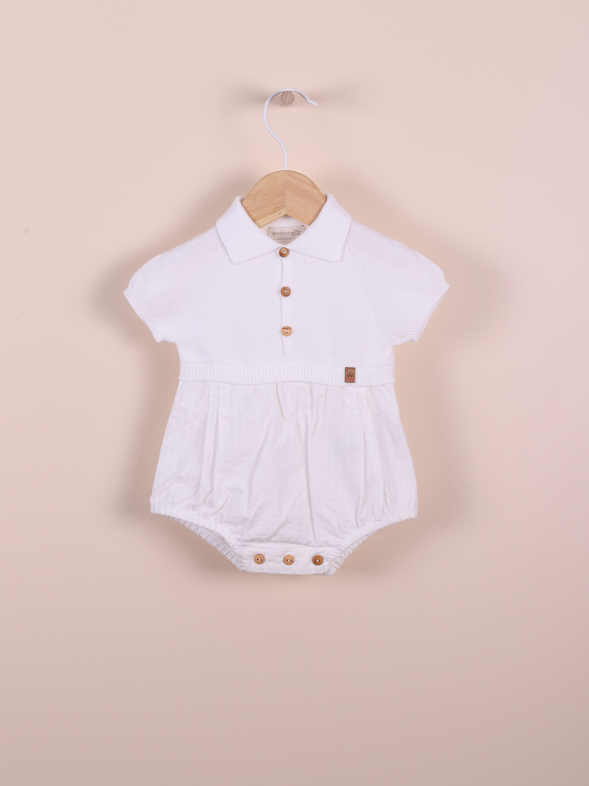 Knitted polo shortie