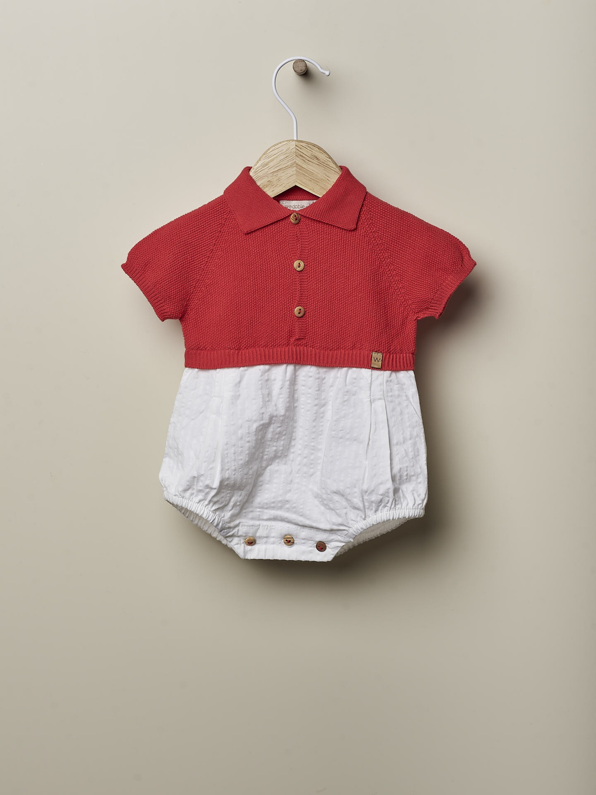 Knitted polo shortie