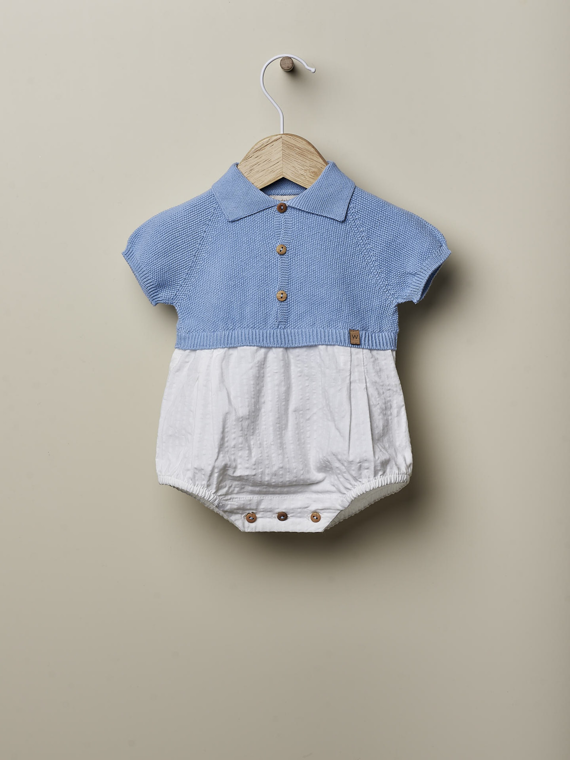 Knitted polo shortie