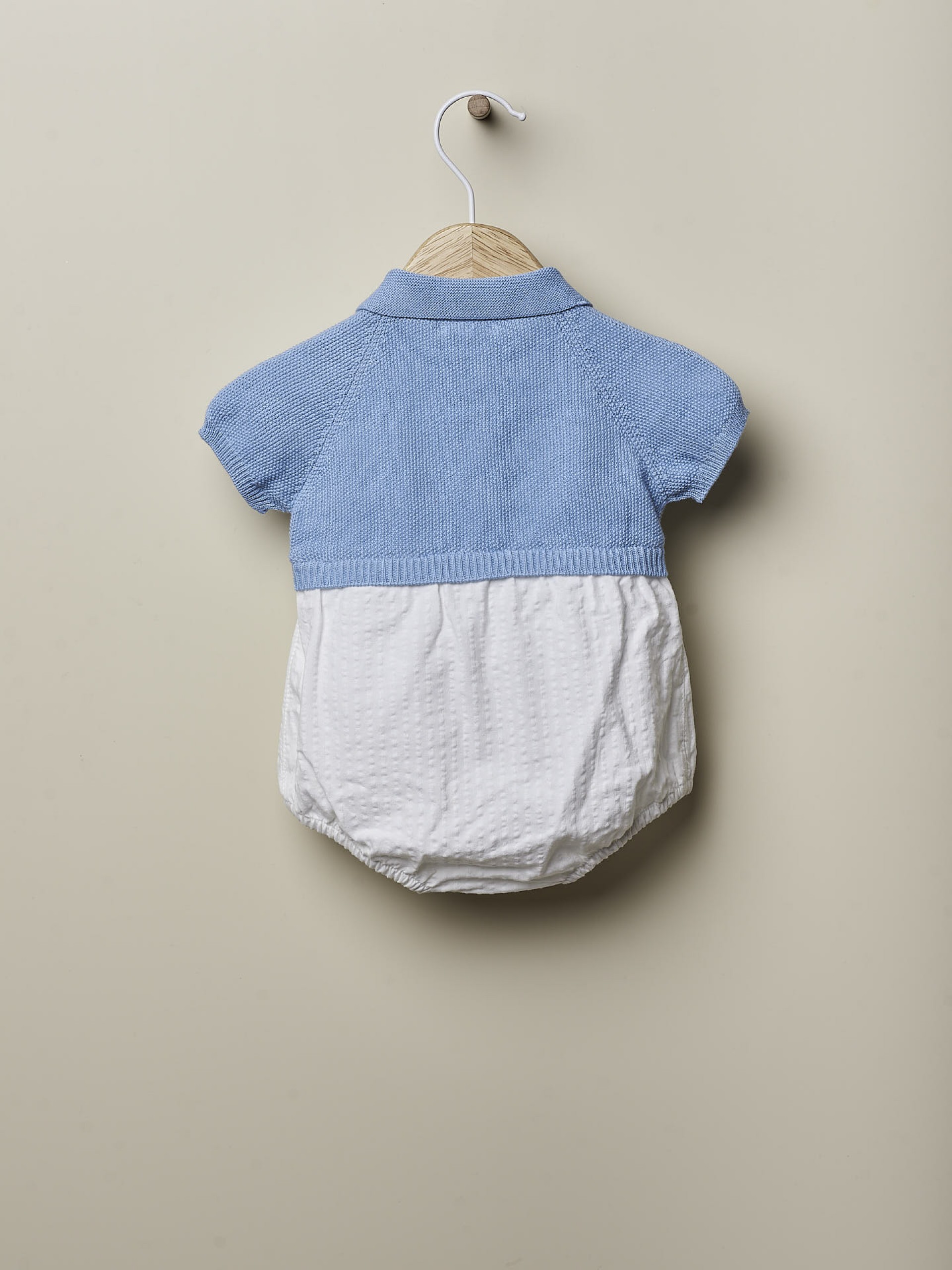 Knitted polo shortie