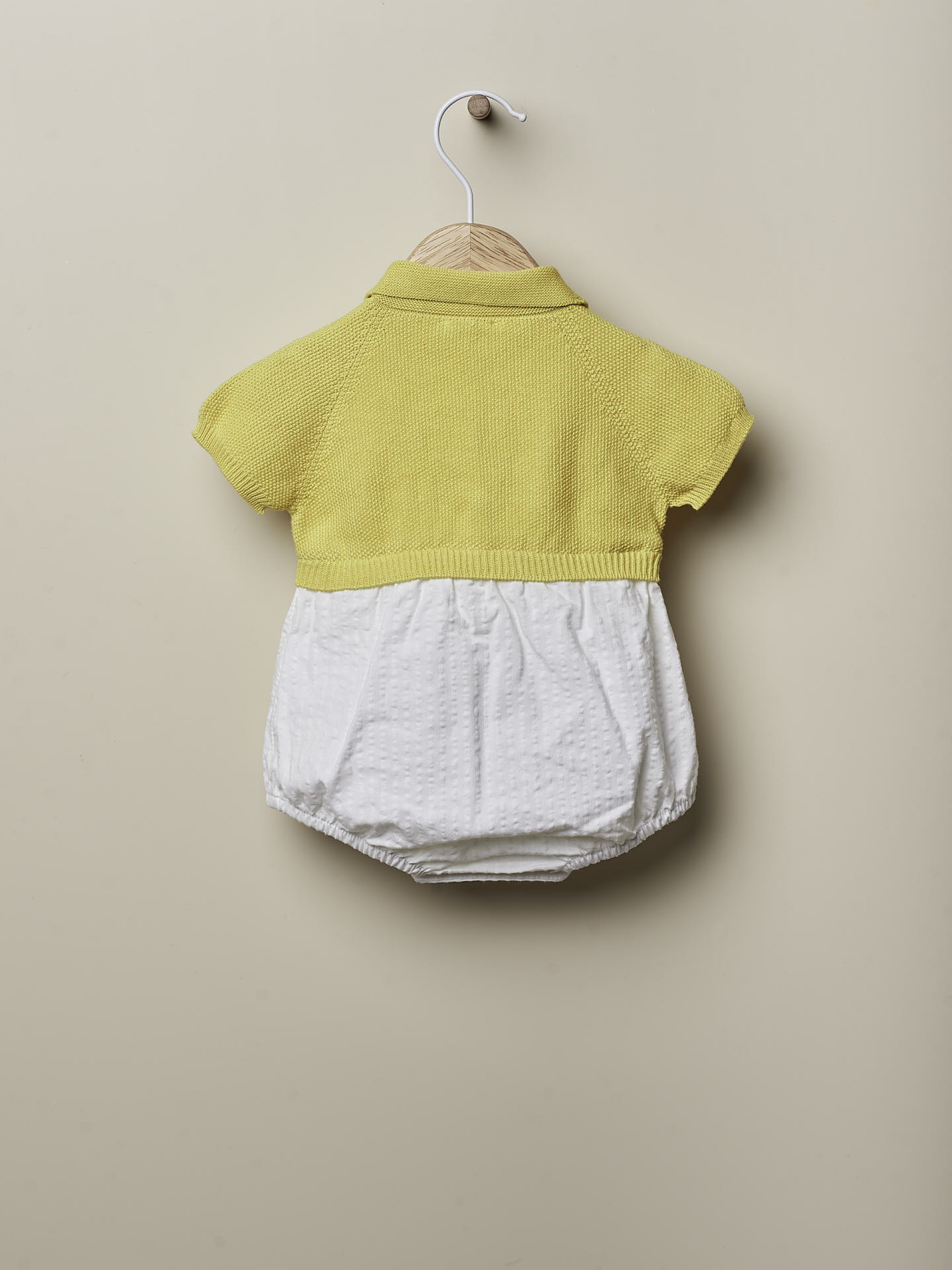 Knitted polo shortie