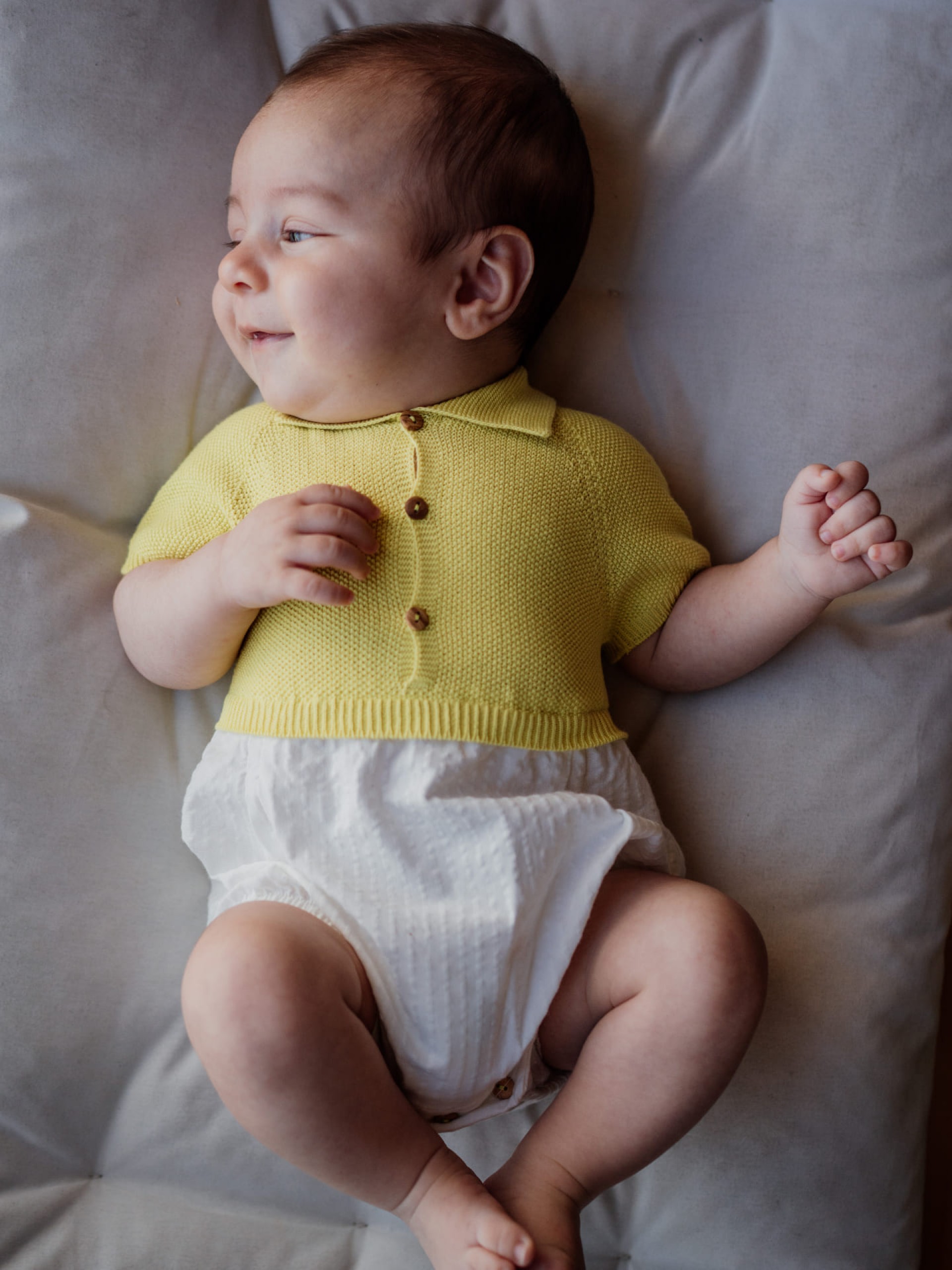 Knitted polo shortie