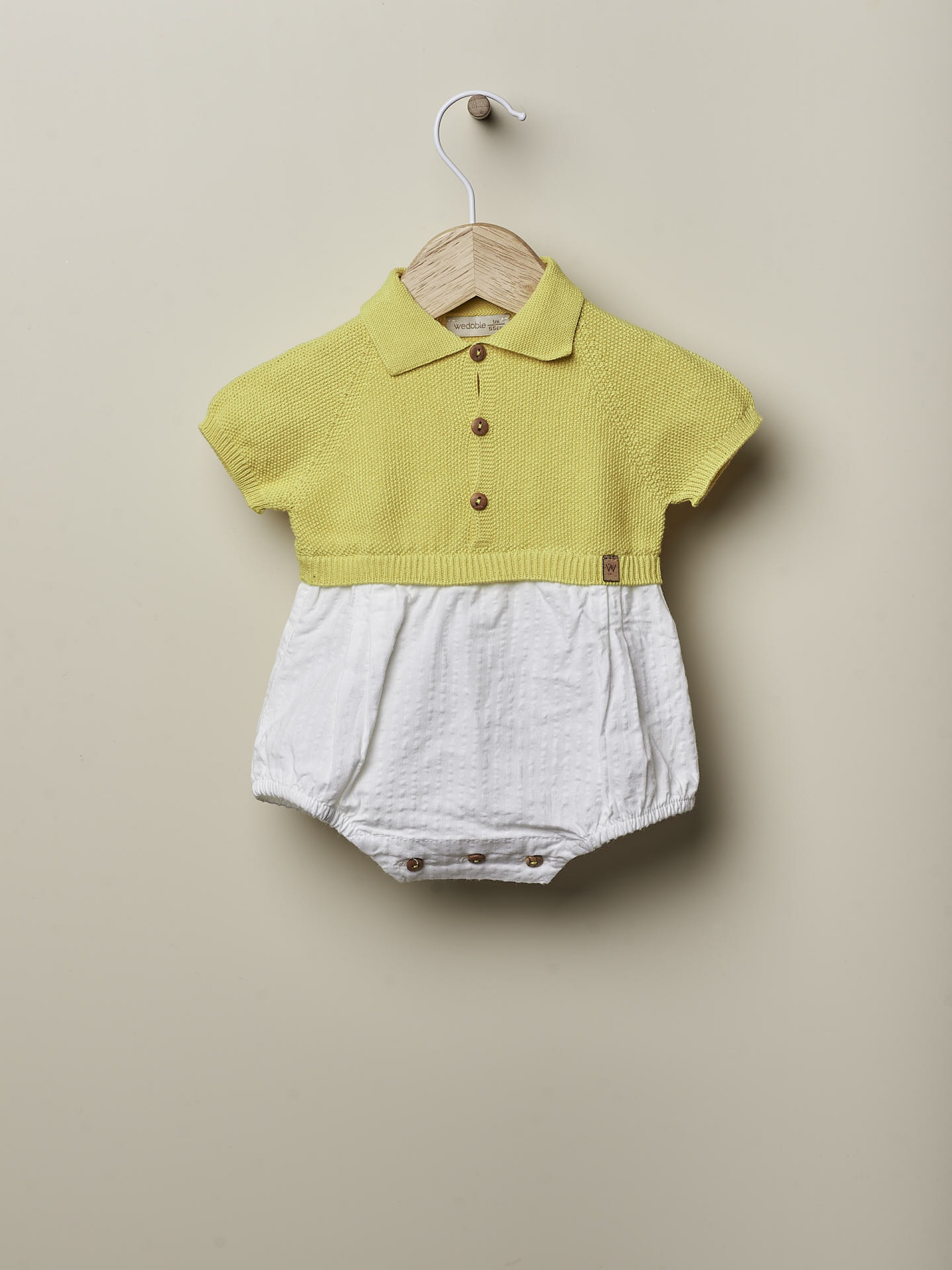 Knitted polo shortie