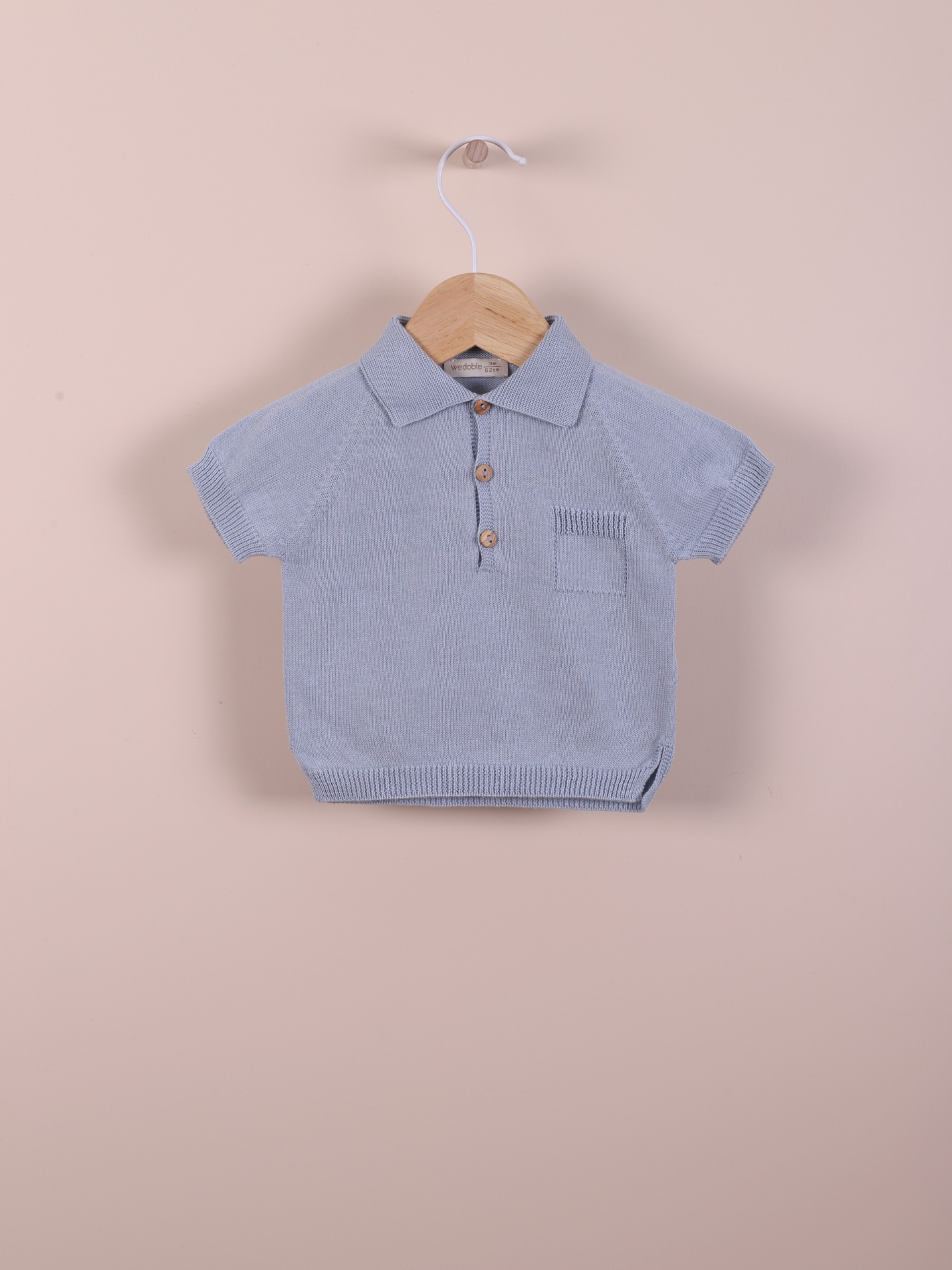 Camisola polo algodão